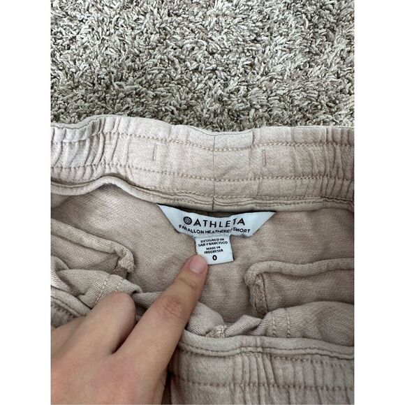 Athleta Farallon Shorts Pull On Lounge Drawstring Pocket High Rise Shorts Size 0 - Picture 6 of 9